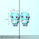 Handcrafted Acacia Wood Robot Handle Pair